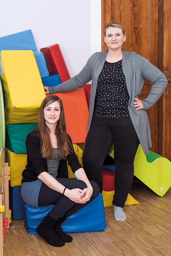 Sabine Sauer und Helene Umbeer (v.l.) sind die Geschäftsführerinnen der Kita