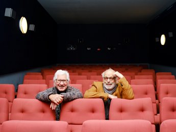 Hans-Georg Ullrich und Detlef Gumm im Kino