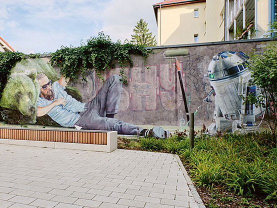 Grafitti-Kunstwerke in Berlin