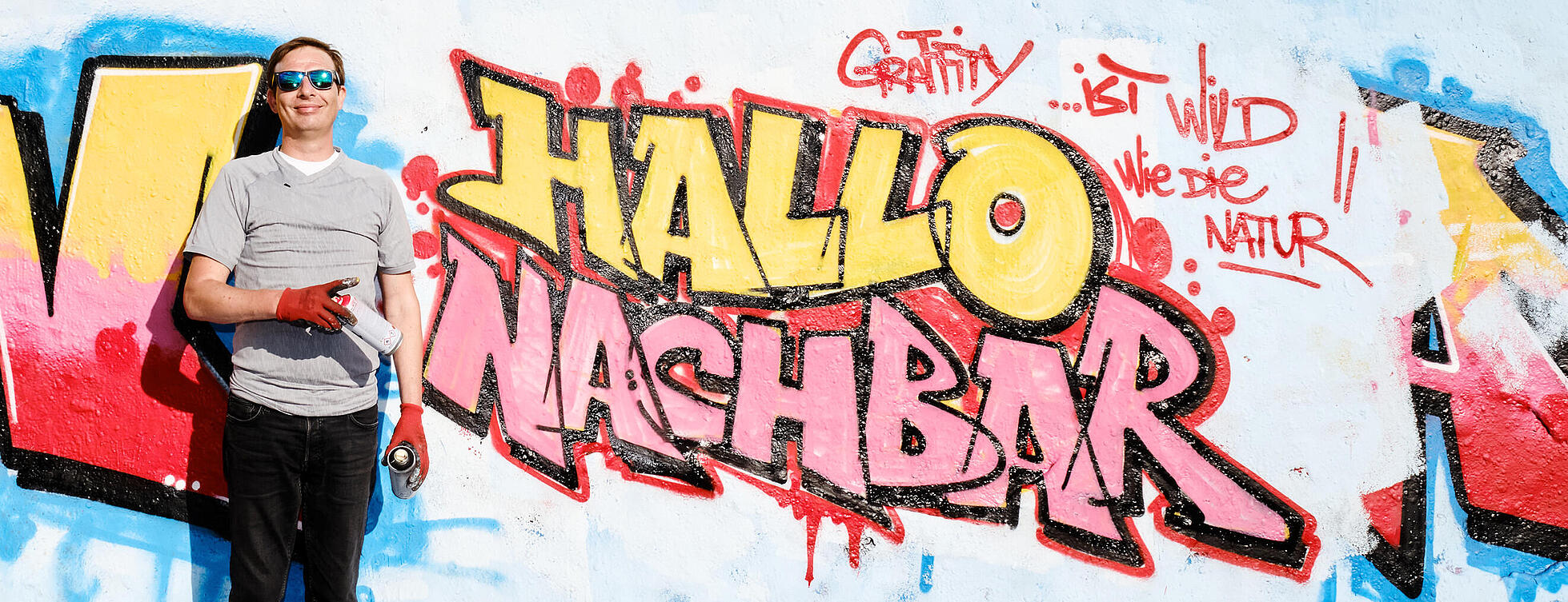 Webbanner für den Kiezspaziergang zum Thema Graffiti
