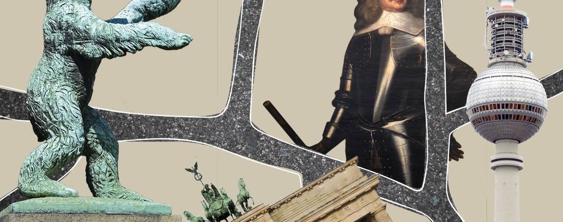 Collage mit Berliner Wahrzeichen