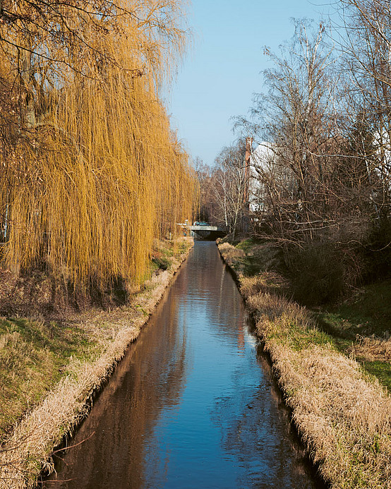 Ruhige Atmosphäre entlang der Panke: 20 Kilometer des insgesamt 29 Kilometer langen Flusses fließen durch Berlin