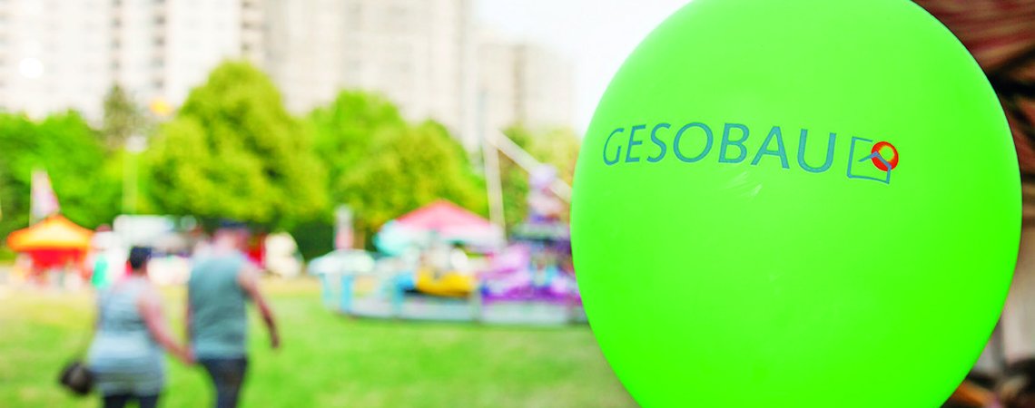 Ein GESOBAU-Luftballon